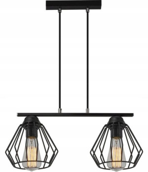 Lampa Wisząca Nad Stół Druciana Podwójna = Loftowa