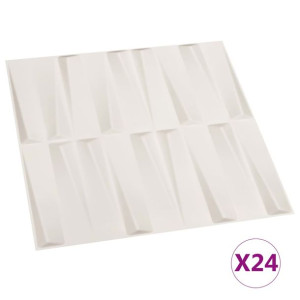 Panele ścienne 3D, 24 szt., 0,5x0,5 m, 6 m²