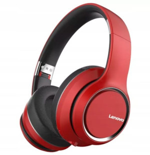 Bezprzewodowe słuchawki Lenovo HD200 BT Czerwone