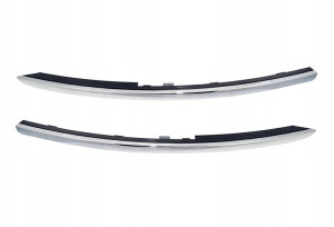 AUDI A6 C6 LIFT LISTWY ZDERZAKA CHROM + prowadnice