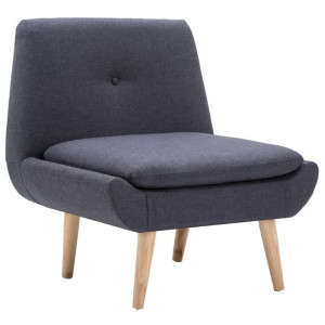 Fotel, ciemnoszary, tkanina