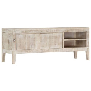 Szafka pod TV, 118x35x46 cm, lite drewno mango