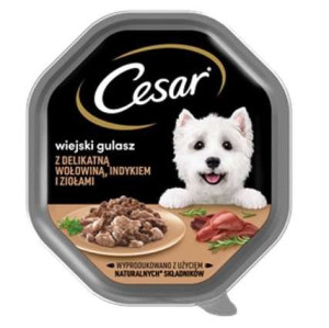 CESAR tacka 150g - Wiejski Gulasz Indyk z Wołowiną