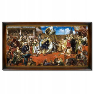 Jan Matejko HOŁD PRUSKI obraz + RAMA BRĄZOWA