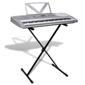 Zestaw Keyboard elektryczny 61 klawiszy+statyw na nuty+statyw