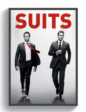 SUITS Specter plakat 60x90cm Premium w garniturach