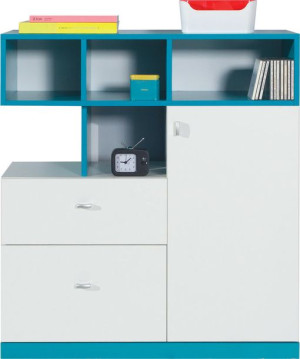 KOMODA MŁODZIEŻOWA 90  cm Szuflady Półki MOONE Wybór Koloru