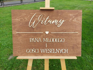 Tablica powitalna BOHO Witamy pana młodego
