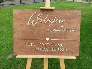 Tablica powitalna BOHO Witajcie na naszym weselu