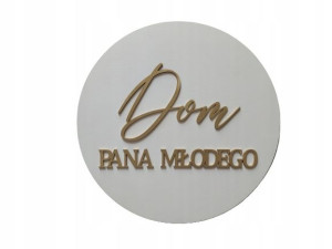 Koło dekoracja domu DOM PANA MŁODEGO glamour