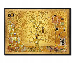 Obraz Gustav Klimt Drzewo Życia Pocałunek + Rama