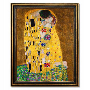 obraz Gustav Klimt POCAŁUNEK + rama na prezent