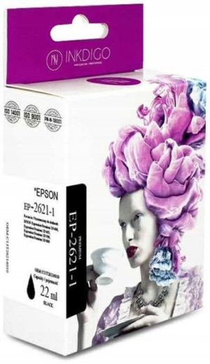 Tusz INKDIGO do EPSON T2621/26 Black C13T26214010