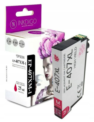 Tusz INKDIGO do EPSON 407 XL Magenta P T07U3