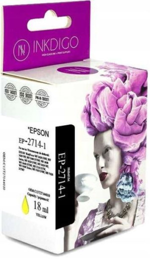 Tusz INKDIGO do EPSON T2714 Yellow C13T27144010