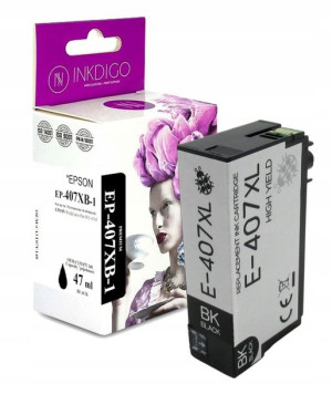 Tusz INKDIGO do EPSON 407 XL Black P T07U1