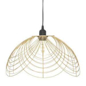 Lampa wisząca CARRIE złota drut metal 38 cm