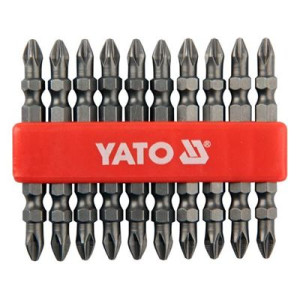 Końcówki wkrętakowe dwustronne ph2x65mm 10szt Yato