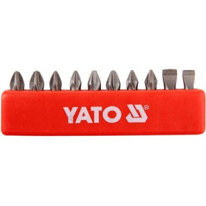 Końcówki wkrętakowe 25mm mix 10szt Yato YT-0482
