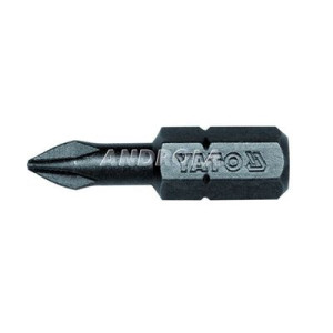 Bity końcówki wkrętakowe 1/4 25mm ph1 50szt Yato