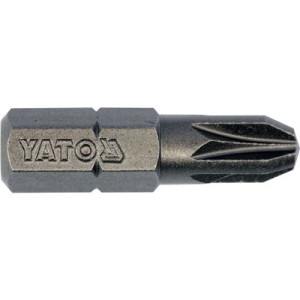 Bity końcówki wkrętakowe 1/4 25mm pz3 10szt Yato