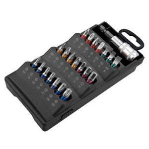 Końcówki wkrętakowe magnetczne 22szt Graphite