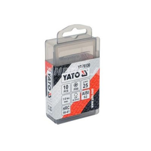 Bity końcówki wkrętakowe 1/4 25mm ph0 1szt Yato