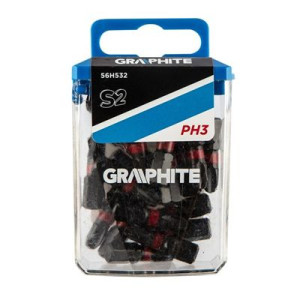Bity udarowe PH3 x 25mm 20szt Graphite