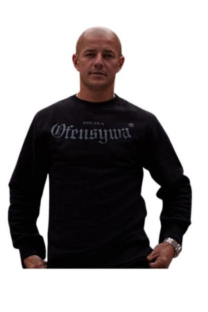 Bluza Ofensywa - Gotyk - czarna z szarymi napisami, bez kaptura S