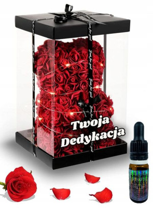 MIŚ Z RÓŻ PREZNT DLA NIEJ dziewczyny, kobiety + DEDYKACJA