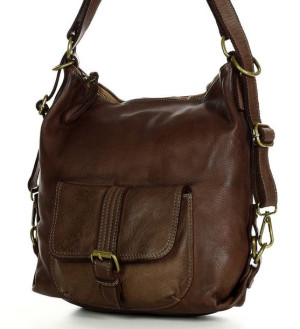 Torba skórzana dla wymagających z opcją plecak old school leather bag - MAR