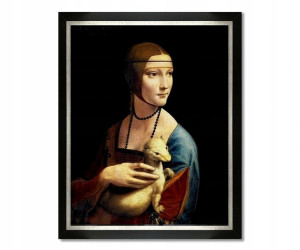 obraz Leonardo Vinci Dama z łasiczką gronostajem