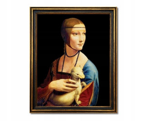 Obraz Leonardo Vinci Dama z łasiczką gronostajem