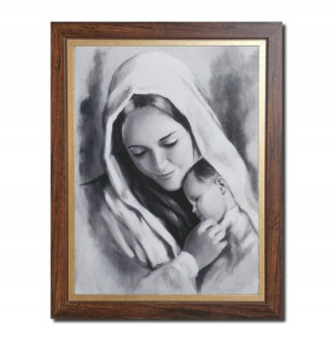 Obraz Maryja Matka Boska Z Jezusem Jezus + Rama