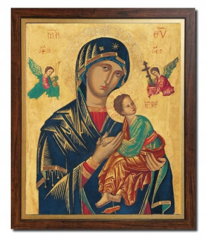 Obraz MARYJA MATKA BOŻA NIEUSTAJĄCEJ POMOCY ramka