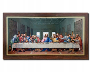 obraz OSTATNIA WIECZERZA LEONARDO DA VINCI + rama