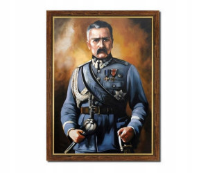 Obraz portret MARSZAŁEK JÓZEF PIŁSUDSKI w ramie