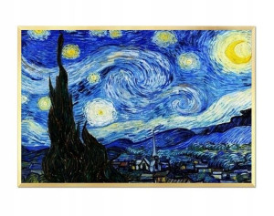 OBRAZ Vincent van Gogh GWIAŹDZISTA NOC + RAMA