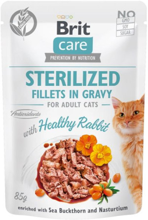 Brit Care Cat Fg Sterilized Rabbit 85 G Saszetka