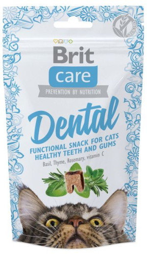 Brit Care Cat Snack Dental 50 G