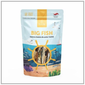 Big Fish suszone śledzie dla psów i kotów 60g. Pokusa