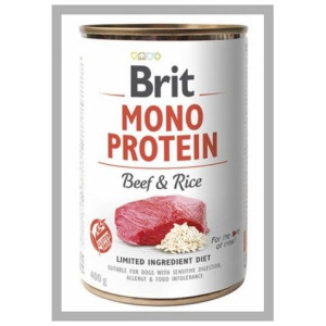 Brit Mono Protein Beef&Rice 400g. Puszka