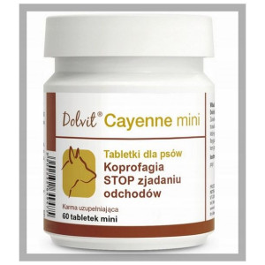 Dolvit Cayenne 60 tabletek mini. Przeciw zjadaniu odchodów. Dla psa