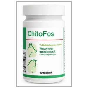Dolvit Chitofos 60 tabletek na nerki. Chiotosan dla psa, dla kota. Dolfos.