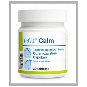 Dolvit Calm 30 tabl. Tabletki uspokajające dla psa, dla kota. DOLFOS