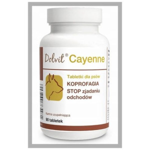 Dolvit Cayenne 90 tabl. przeciw zjadaniu odchodów. Dla psa. DOLFOS