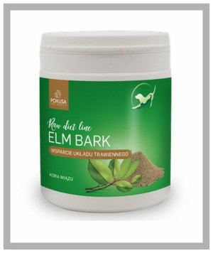 RawDietLine Elm Bark. Kora wiązu 100g. Dla psa, dla kota. Pokusa