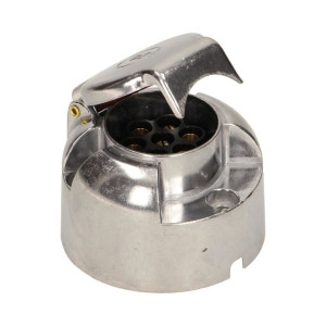 Gniazdo przyczepy aluminiowe 7 pinów 12/24V