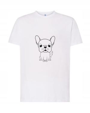 T-shirt Męski Duży Piesek Logo Szczeniak Rozm L