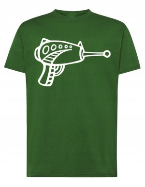 T-Shirt męski fajny nadruk Broń BLASTER r.4XL